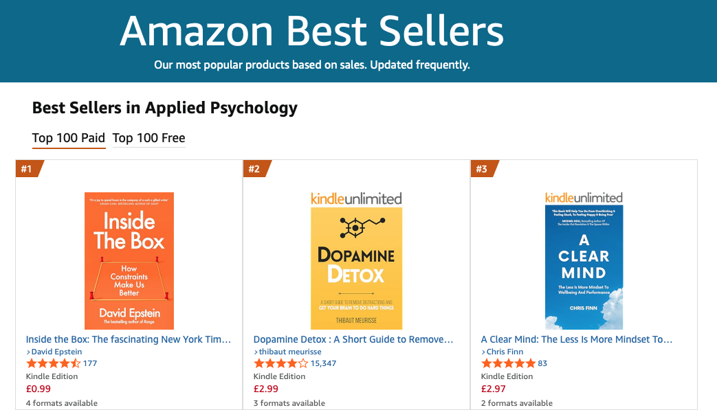 A Clear Mind Amazon Best Seller